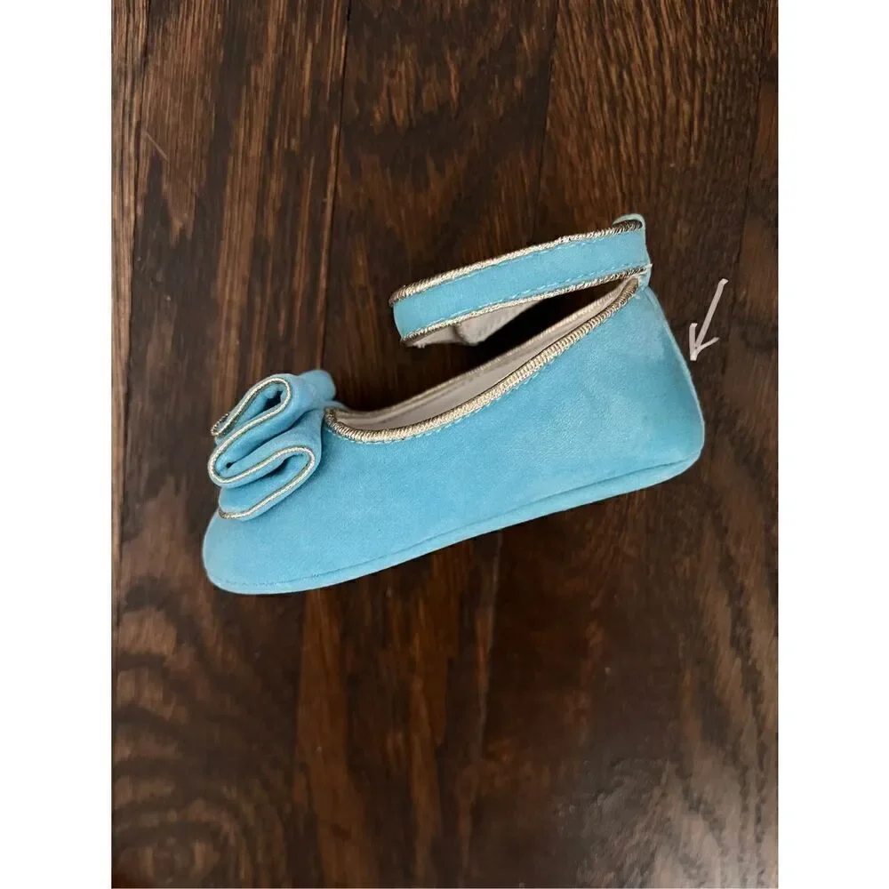 NEW Mayoral Baby 5-7 Mos (17) Ruffled Mary Jane Shoes AS IS